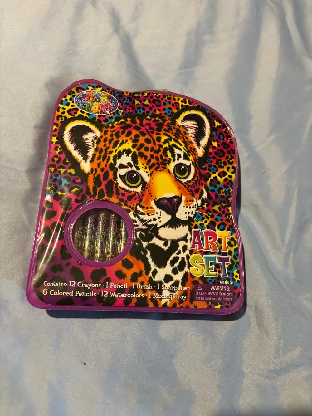 Lisa Frank Art Set Art Set Kids Crayon and Watercolor Kit - Multicolor Leopard D